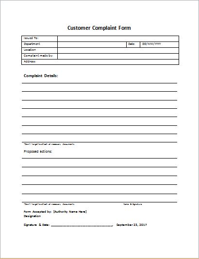 customer-complaint-form-templates-word-excel-templates