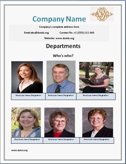 Who’s Who Flyer Template