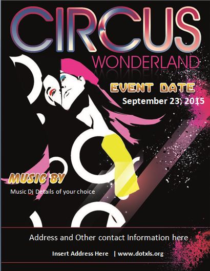 Circus Wonderland Flyer Template
