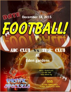 Football Event Flyer Template