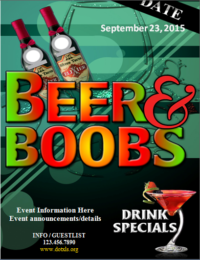 Ms Word Sports Bar Flyer Template Word Excel Templates