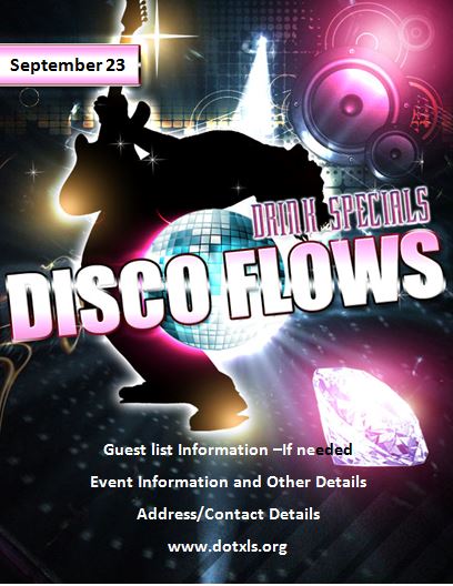 Disco Party Flyer Template