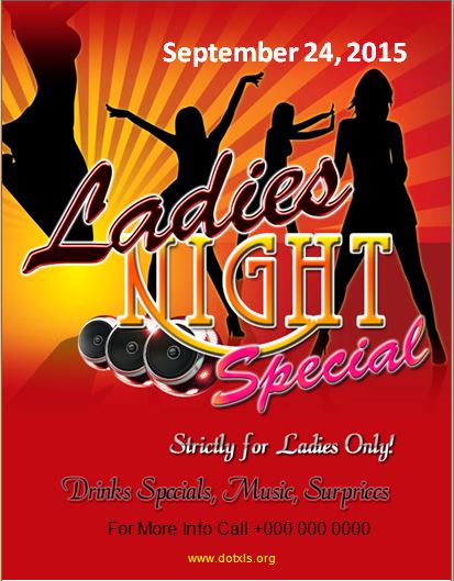 Ladies Night Party Flyer