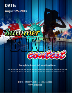 Summer Bikini Contest Flyer