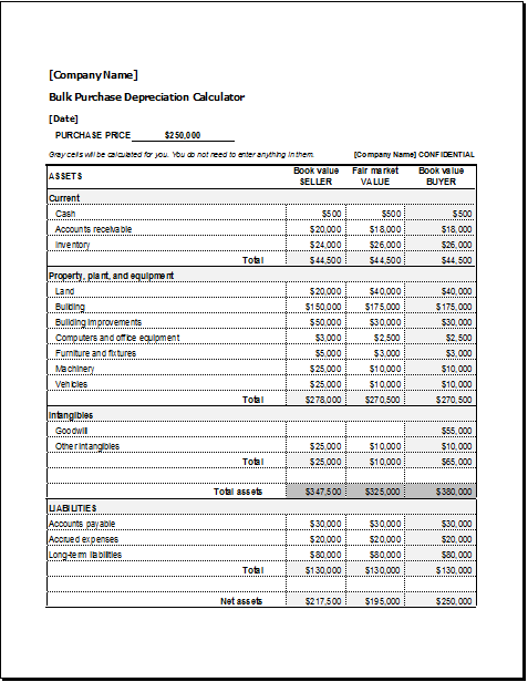 Depreciation Schedule Template from www.dotxls.org