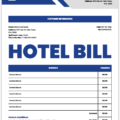 Hotel Invoice Template