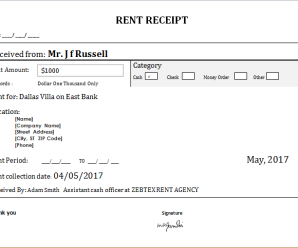 Rental Invoice Template