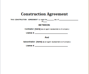 Construction Contract