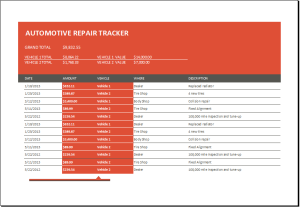 Automotive Repair Tracker