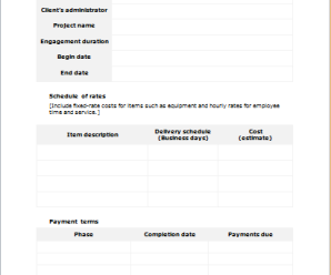 Scope of Work Template