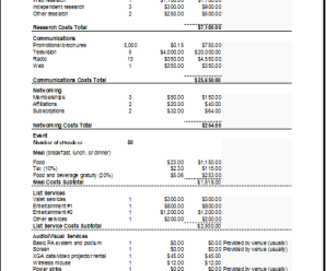 Household and Marketing Budget Planners