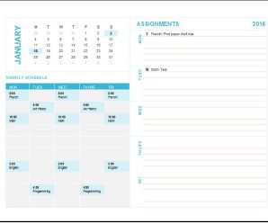 Homework Assignment Planner