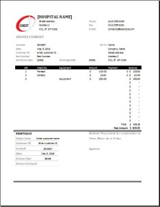 Medical Invoice Template
