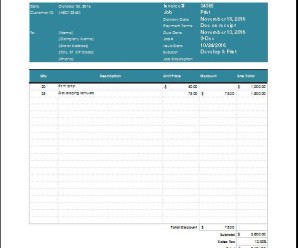Photography Services & Professional Invoices