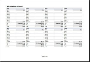 Tips Calculator Template