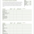Pre Rental Property Checklist