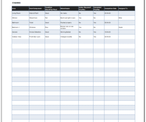 Pre-Rental Property Checklist