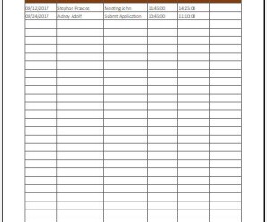 Visitor Logbook Template