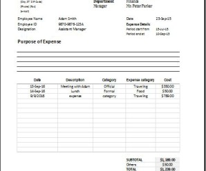 Expense Claim Forms