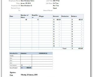 Excel Salary Slip Templates