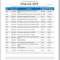 Price List for Cleaning Services Business